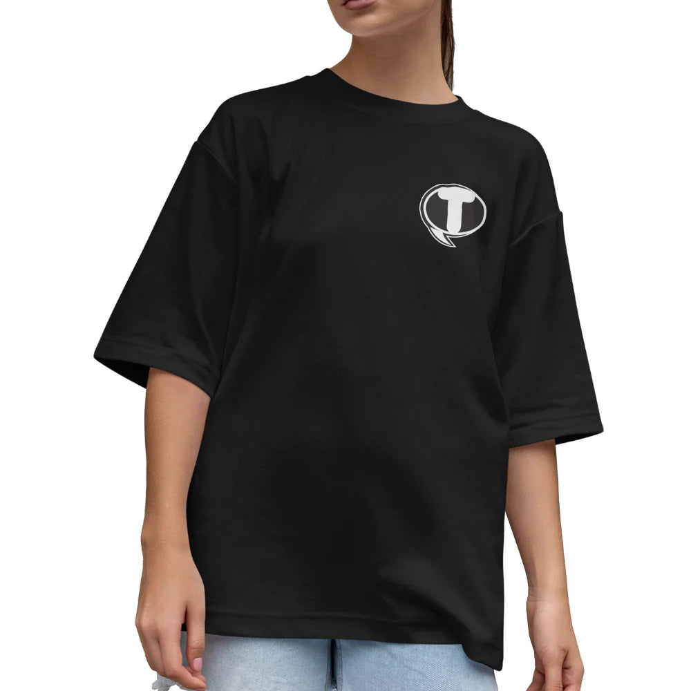 Black Oversized T-Shirt - Women