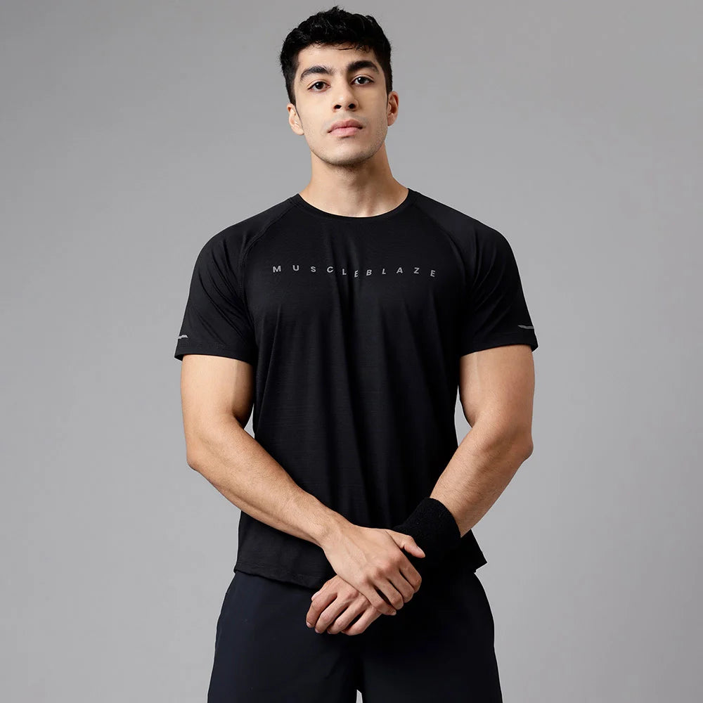 Black Regular Fit T-Shirt - Men